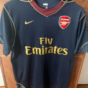 Nike Arsenal Dark Blue Jersey with Gold Details